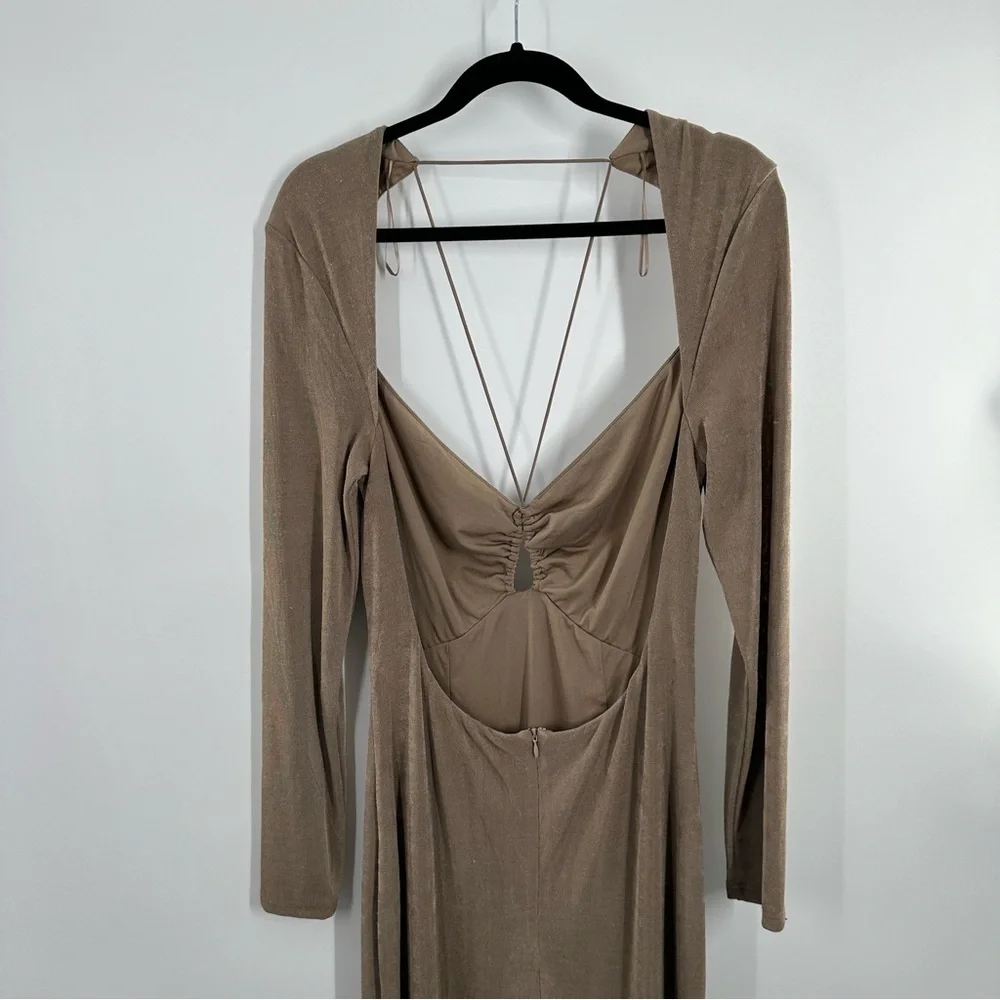 Misha Engracia Midi Dress Beige - Picture 6 of 14